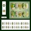 Three-dimensional lotus pond, moonlight, icy flowers, koi, smudged sweet and versatile ins wind removable manicure 30 pieces