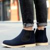 Модные туфли «Челси» Теплые зимние кожаные ботинки Нескользящие мужские ботинки Мужская обувь Классические мужские ботильоны Удобные ботинки