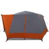 7 Person Family Tent in Grey and Orange 400 x 350 x 212 cm