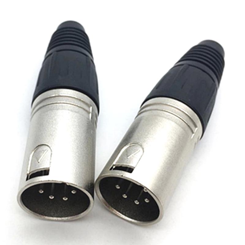 1Pcs Canon Plug Socket Male/Female Microphone Audio Xlr Connector 3P/4P/5P Contacts