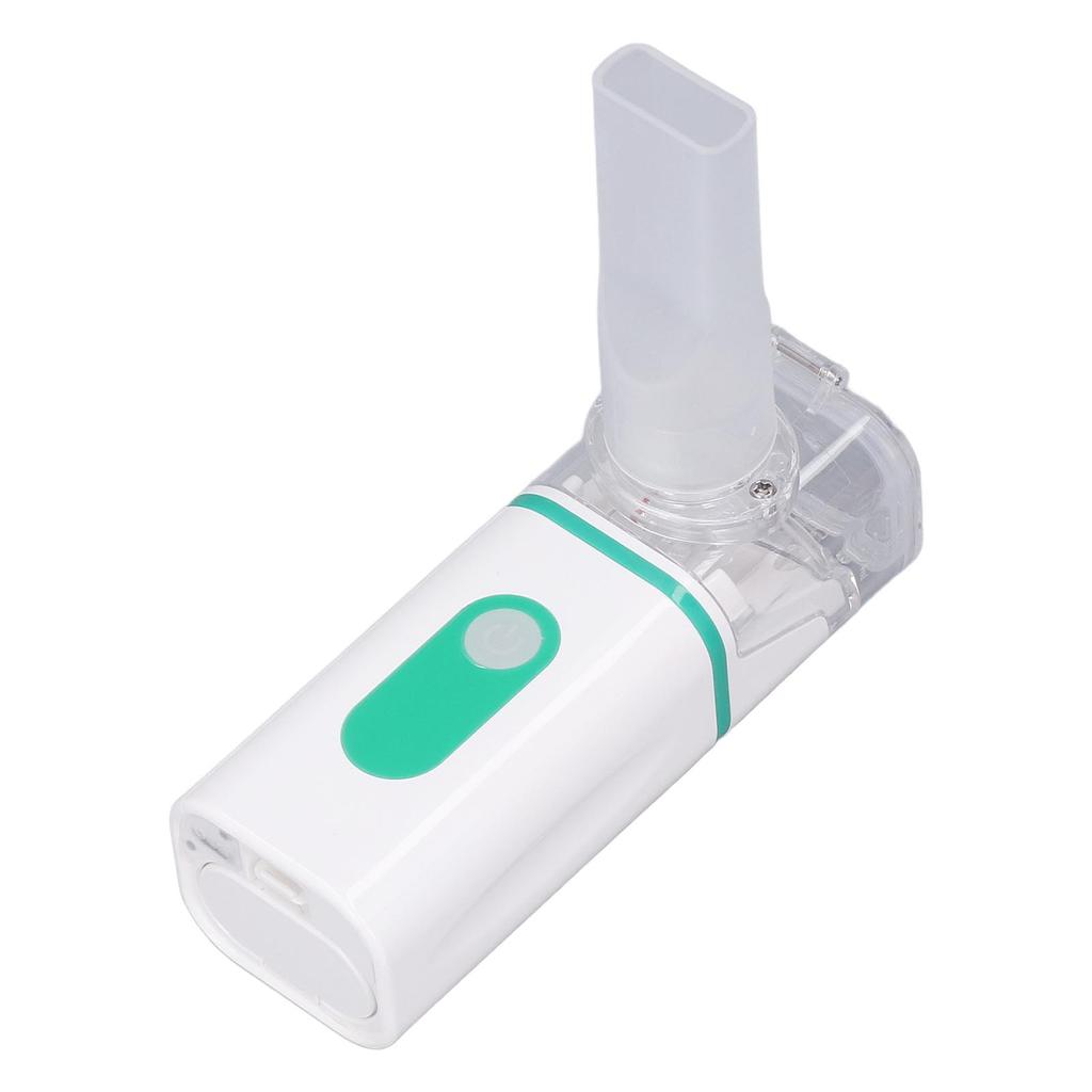 Portable Nebulizer Handheld Mesh Atomizer Breathing Cool Mist Inhaler for Home Daily Travel 1.5W Green