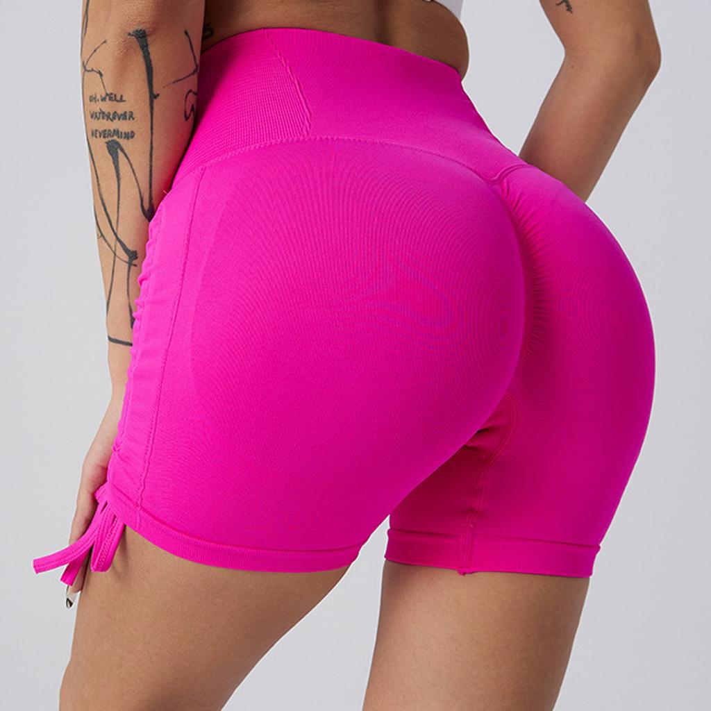 Женские обтягивающие штаны для йоги с высокой талией, штаны из трех частей, спортивные шорты для подтяжки бедер и компрессии живота