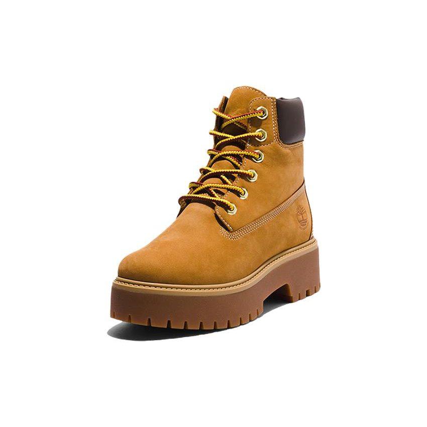 Timberland ПРЕМИУМ Водонепроницаемые Устойчивые к истиранию Короткие уличные ботинки Женские Желтые A5RJD