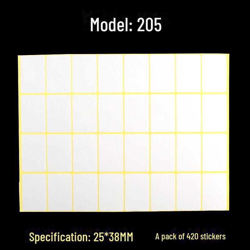 A5 Self-Adhesive Blank White Stickers for Printing and Handwriting Labels