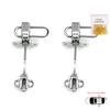 EDP1285-1 2 Pieces Rear Door Hinge Stop Check Strap Limiter for Fiat Punto MK2 188 5-Door 1999-2012 51790088