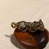 Metal Diy Animal Home Office Room Ornaments Casting Sculpture Pendant Tiger Figurine Keychains