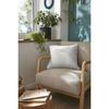 Coussin déhoussable avec passepoil "Gaïa" 45 x 45 cm "Gaze de Coton" - Nuage