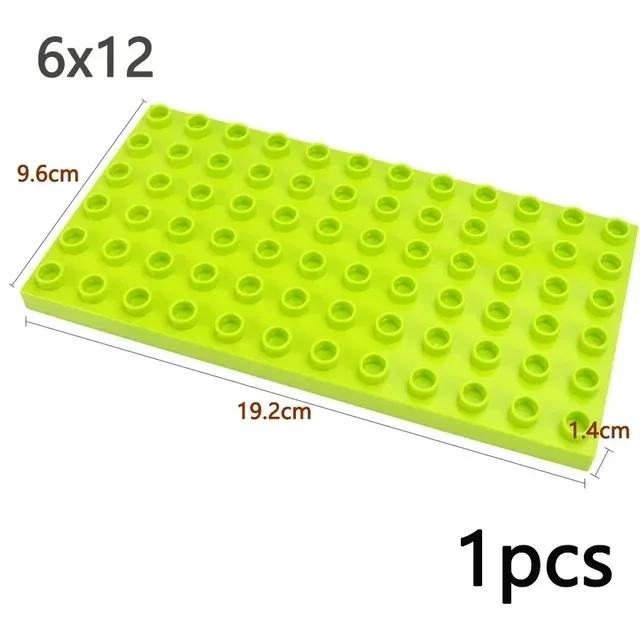 Duploes Big Size Baseplate Multiple Sizes 16x16 8x8 4x4 Bricks Assembly Plates Large Particles Figures Building Blocks Kid Toys