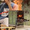 Портативный гриль для барбекю, кухонная дровяная печь, нержавеющая сталь, дрова, складной, для барбекю на открытом воздухе, оборудование для приготовления пищи для кемпинга