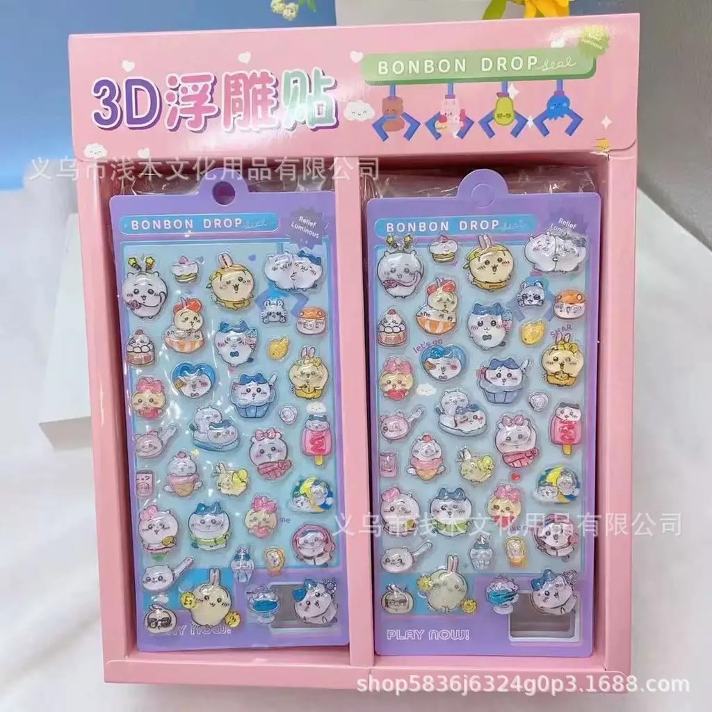 3D Кристальные Наклейки Чикава Рельефные Детские DIY Творческое Украшение Кристальные Наклейки Наклейки для Украшения Чехла Телефона Детские