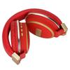 LX‑510BT Bluetooth Headset Folding Plug in Comfortable Leather Ear Cups Music Headphones for PC Phone Red