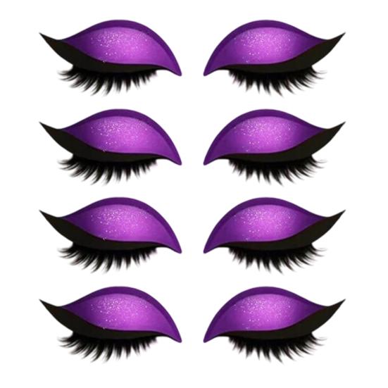 1/2/3/4/5 Lazy Stickers Eye Shadow Eyelash Pairs Reusable Eye Makeup Stickers
