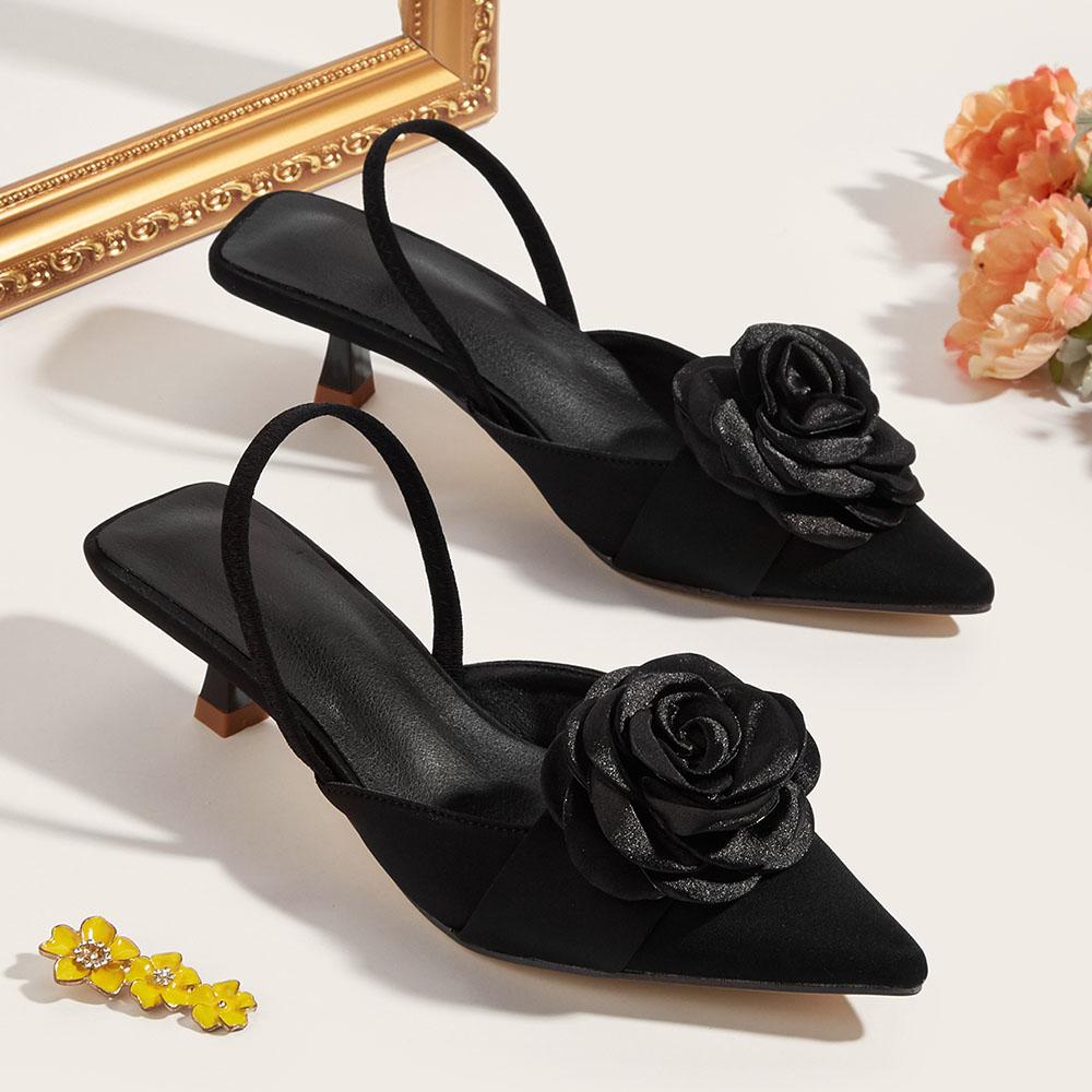 Женские босоножки-лодочки с цветочным принтом и острым носком на высоком каблуке. Шелковые босоножки на каблуке-рюмочке. Элегантные офисные женские сексуальные босоножки для вечеринок, большой размер 43.