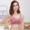 High Quality Single Handed Front Buckle Nursing Bra Breathable Women Breastfeeding Underwear Seamless Maternity Bra Push Up