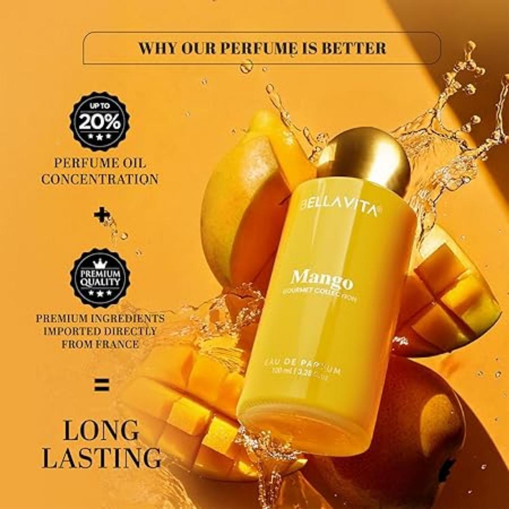 BELLAVITA Gourmet Collection Манго | Стойкий | EDP 100 мл | Цветочный, Древесный, Сладкий Премиальный Унисекс Аромат для Мужчин и Женщин