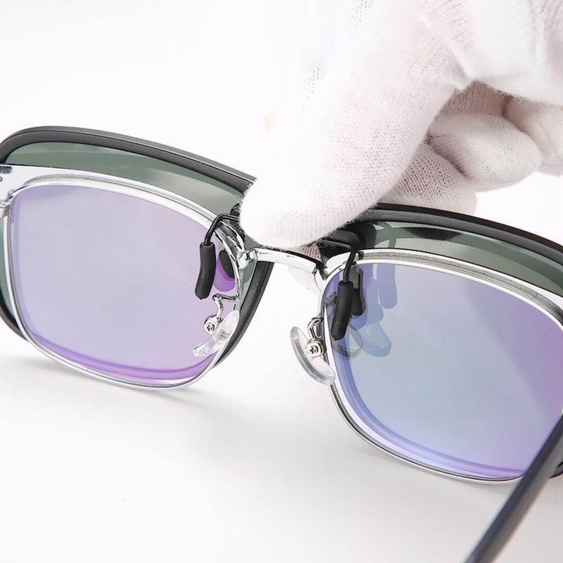 Rectangle Clipping Polarized Single 1pc Sunglasses Lenses For Myopia Hyperopia Eyeglasses Extra Clip On Sunlens Flipup Clip