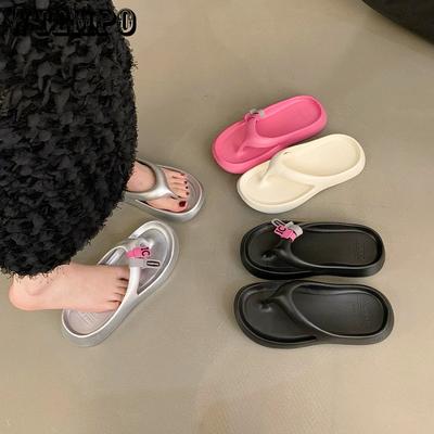 Шлепанцы Seaside Angle Foot для женщин, домашний декор, нескользящие тапочки для дома, пляжные сандалии на толстой подошве для женщин с обрезанными ногами