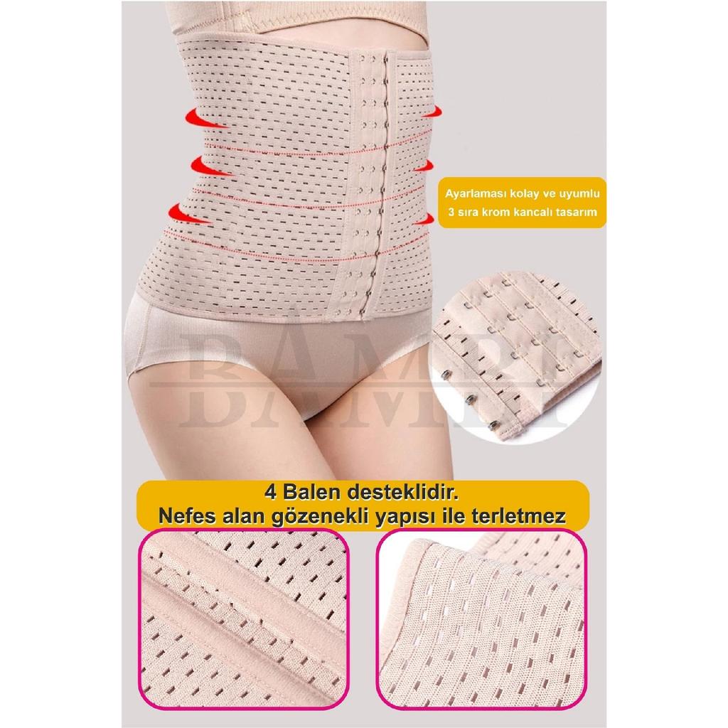 Maternity Corset With 3 Levels Hooks, Waist Slimming, Firming, Postpartum, Toning