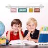 Набор для классной доски-календаря с перекидными страницами, с 54 карточками дат, телескопическим держателем и металлическими кольцами для украшения