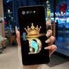Эстетичный Чехол для Телефона с Короной и Буквой для Пары, Ударопрочный, Для Asus ROG Phone 7 5G, Мягкий Силикон, Черный, С Рисунком