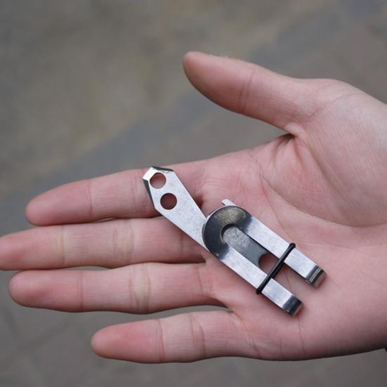 Зажим для денег, многофункциональный мини-тонкий кошелек из нержавеющей стали, минималистичный карабин, крючки-защелки