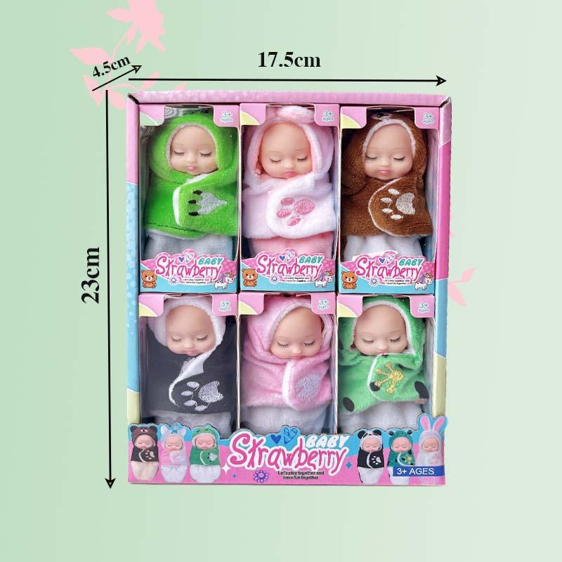 3,5-дюймовая кукла Реборн Спящая красавица, кукла-игрушка для детей в тематике принцессы, подарочный набор