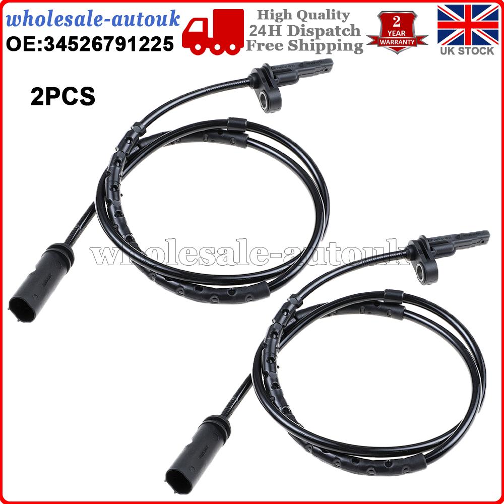 2PCS ABS Wheel Speed Sensors Rear for BMW 1 2 3 4 Series F20 F21 F31 34526791225