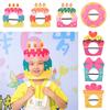 Multicolor Cake Hat Party Cap Cartoon Cake Felt Cake Decoration Mask Birthday Cake Style Photo Props Party Photo Props