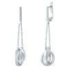 Silver Earrings with Cubic Zirkonia (1947135)