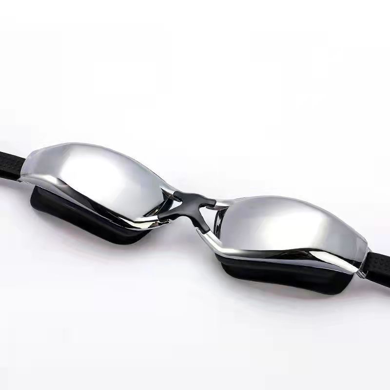 Очки для плавания черного цвета с гальваническим покрытием для взрослых от -1,5 до -8,0 близорукости, водонепроницаемые, противотуманные очки для плавания