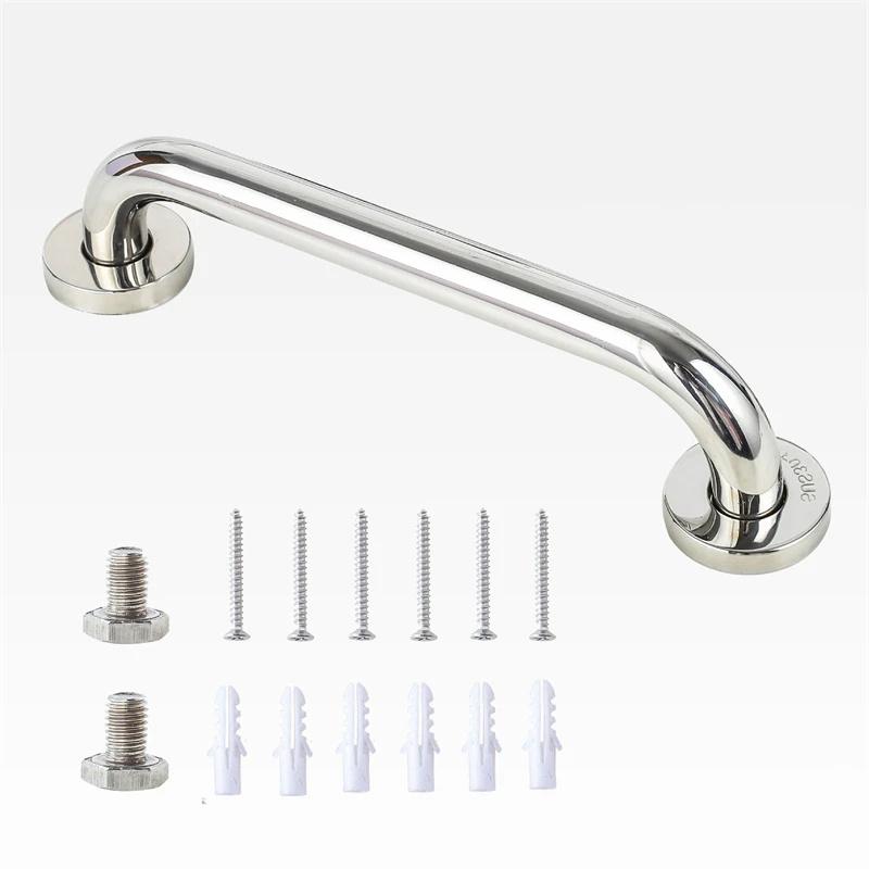 Stainless Steel Grab Tub Toilet Shower Handrail Fixed Wall Bar Handle Safety Support Handles Towel Holder Bathroom Accessories