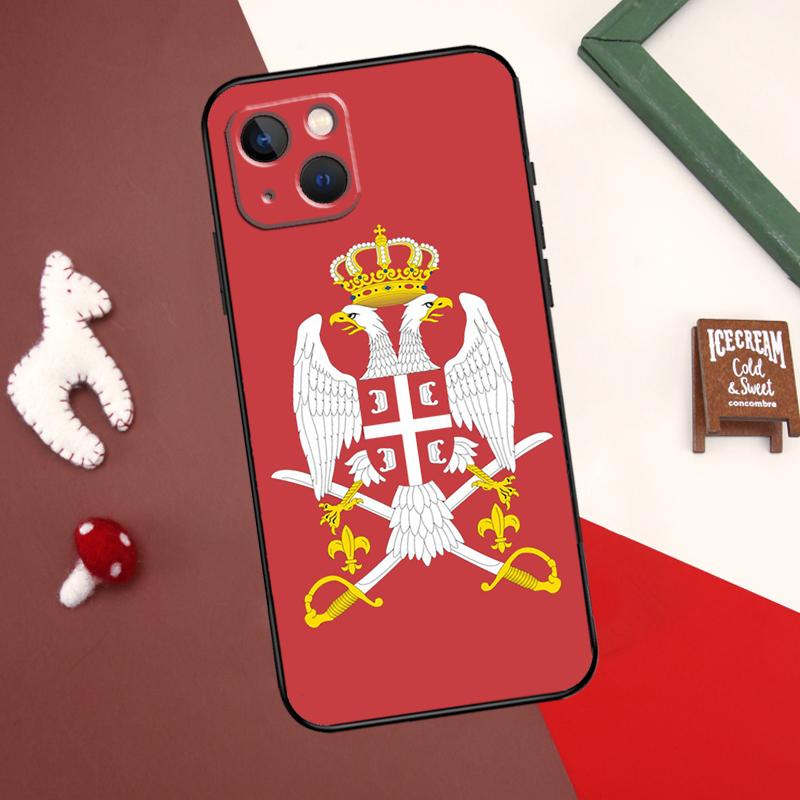 Крутой чехол с флагом Сербии для iPhone 13 12 11 14 15 Pro Max 7 8 Plus X XR XS Max 12 Mini SE 2020 2022 Cover Coque