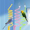 Cotton Parrot Bird Toy Rope Hanging Parrot Bell Stand Perch Cotton Rope Budgie Chew Toy  Parakeets
