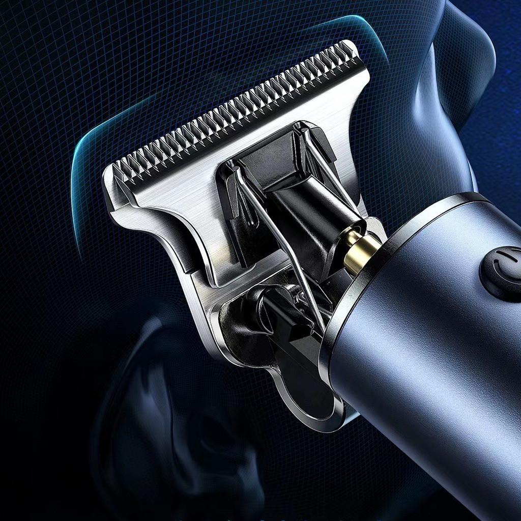 Беспроводная машинка для стрижки налысо, перезаряжаемый триммер для волос с цифровым дисплеем, профессиональная электрическая машинка для стрижки волос для парикмахерской