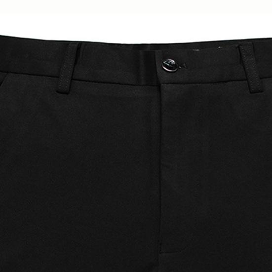 Мужские брюки, прямые карманы на молнии и пуговицах, сплошной цвет, мягкие дышащие тонкие брюки в деловом стиле, повседневные длинные брюки полной длины