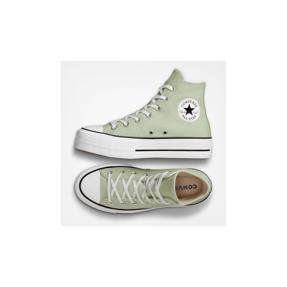 Кеды Converse Светло-зеленые Chuck Taylor All Star Lift Платформа
