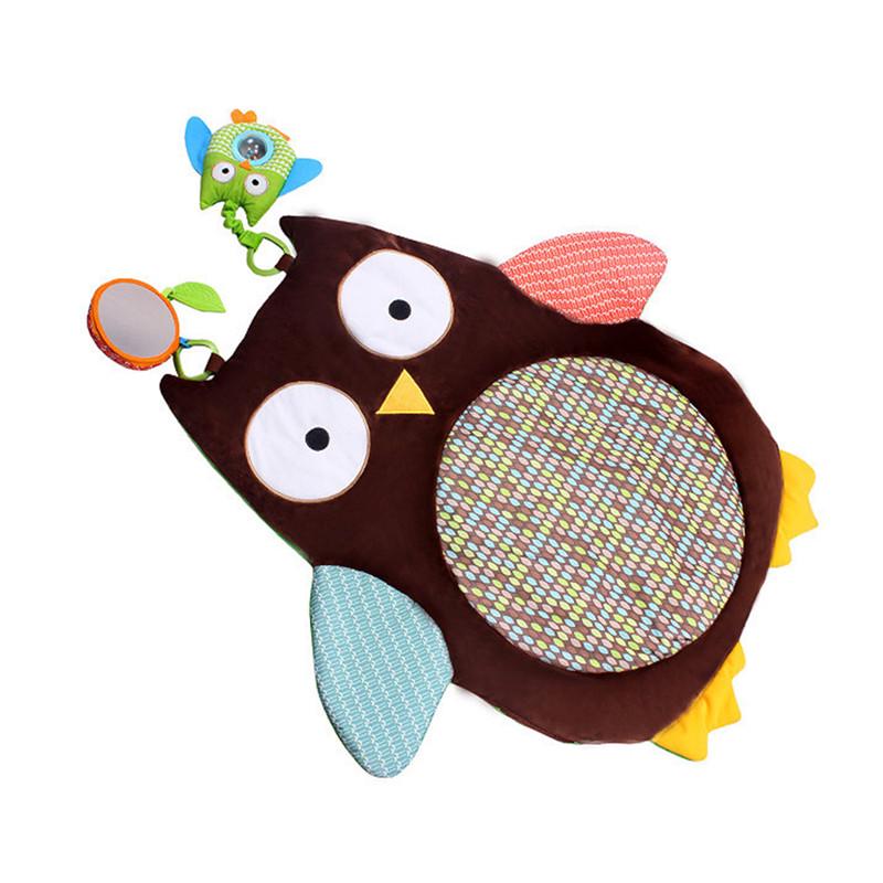 Infant Owl Blanket Game Blanket Baby Crawling Mat Suitable For 0-3 Years Old Game Pad Activity Mat