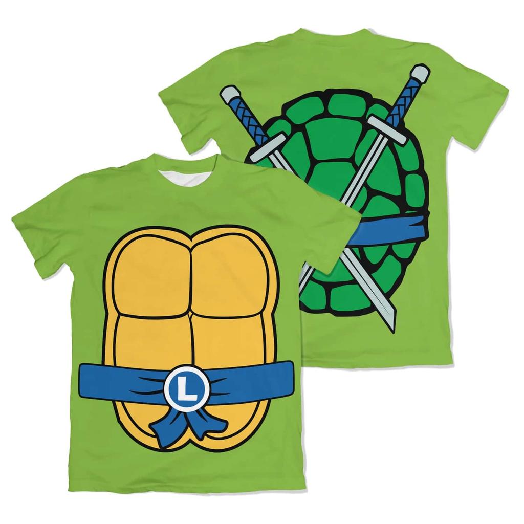 Ninja Turtles Four Brothers 3D Printed T-shirt Bandai Series Children/Adult Role Playing Sports Summer Short Sleeved T-shirt