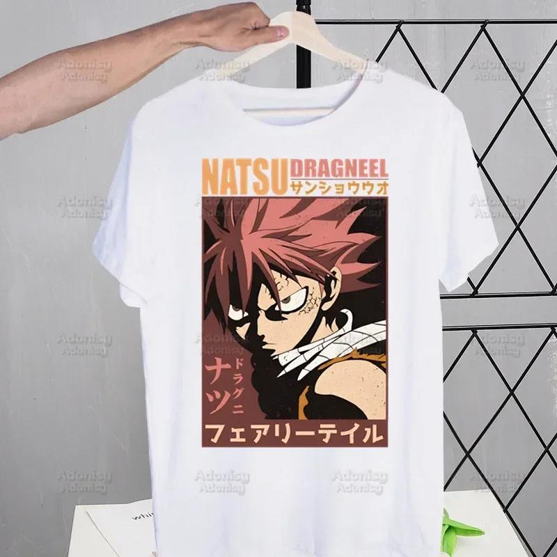 Мужские футболки Fairy Tail Guild Забавные Хип-хоп Летние Женские Мужские Футболки Ульззанг Харадзюку Мультяшные Аниме Нацу Зодиак Футболка Рубашка