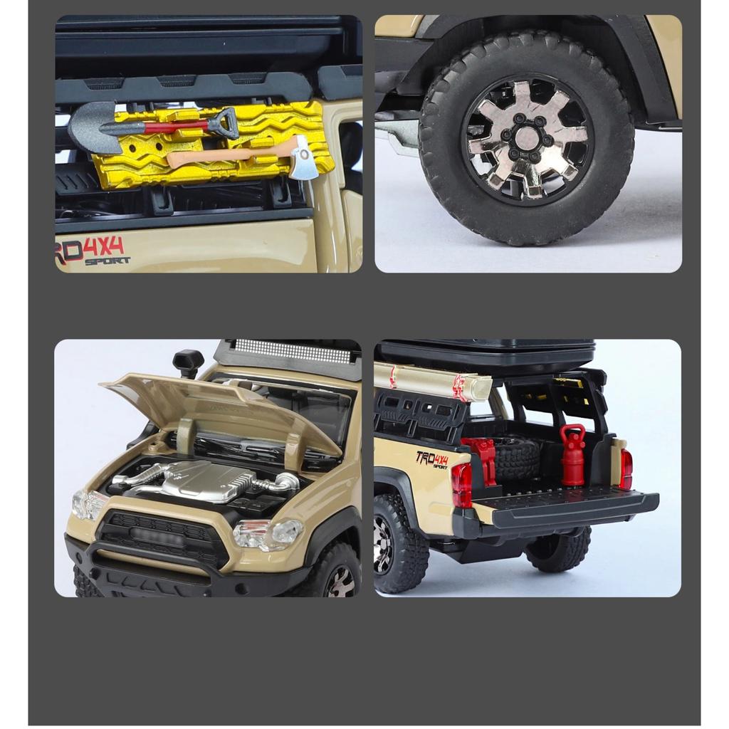 1/32 Toyota Tacoma Пикап Универсал Металлическая Модель Машинки Игрушка Литье под Давлением Металлическое Литье Звук и Свет Машинки Игрушки для Детей Транспортное Средство
