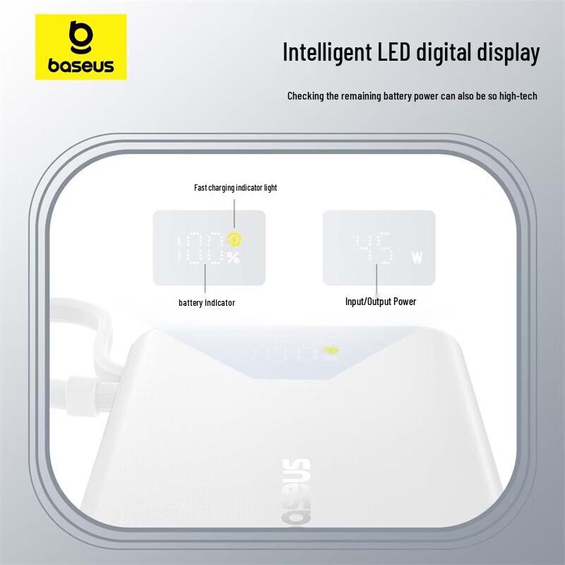 Baseus EnerCore P1 10000mAh 45W Power Bank with Digital Display