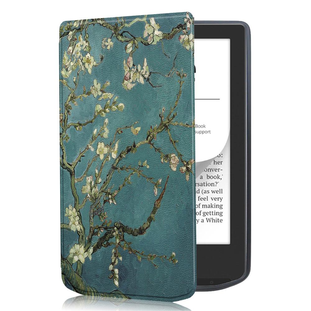 Тонкий чехол-книжка для нового Pocketbook 629 Verse / Pocketbook 634 Verse Pro - Обложка из ПУ-кожи с функцией Авто Сон/Пробуждение