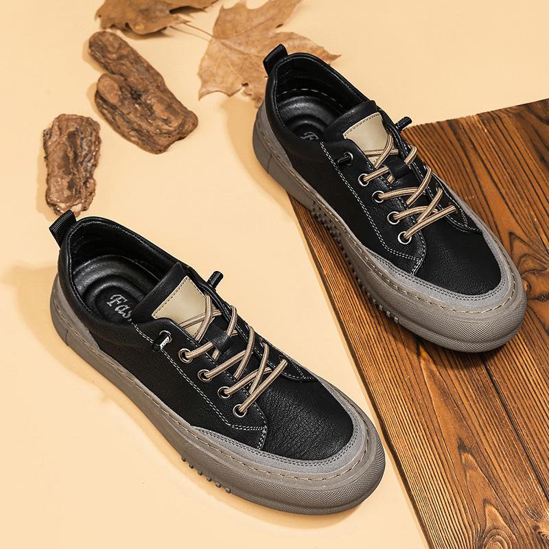 Минималистичная повседневная кожаная обувь для мужчин Легкие мужские кроссовки для ходьбы Универсальные Tenis Masculino Классическая обувь для скейтборда