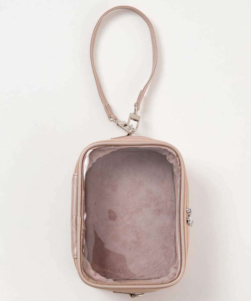 2WAY швейная сумка Pearl Quilted Clear Pouch Bag Ita Bag Itaba Decoration Bag Oshikatsu Oshikatsu Goods Mini Bag Landmine Event Gift Present Spring