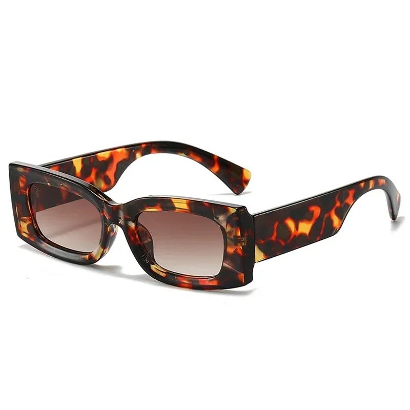 Популярные модные квадратные женские солнцезащитные очки конфетных цветов, ретро, с градиентными желтыми линзами, мужские, UV400