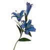 Oil Painting Finish Artificial Lily Flowers 73cm Length Simulation Lily Stem  Wedding Decor