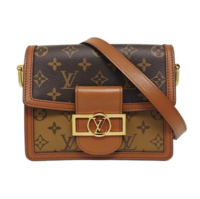 [Б/У] Mini Dauphine 'Коричневый холст Monogram Reverse' - Очень хорошее состояние #X0V9IP