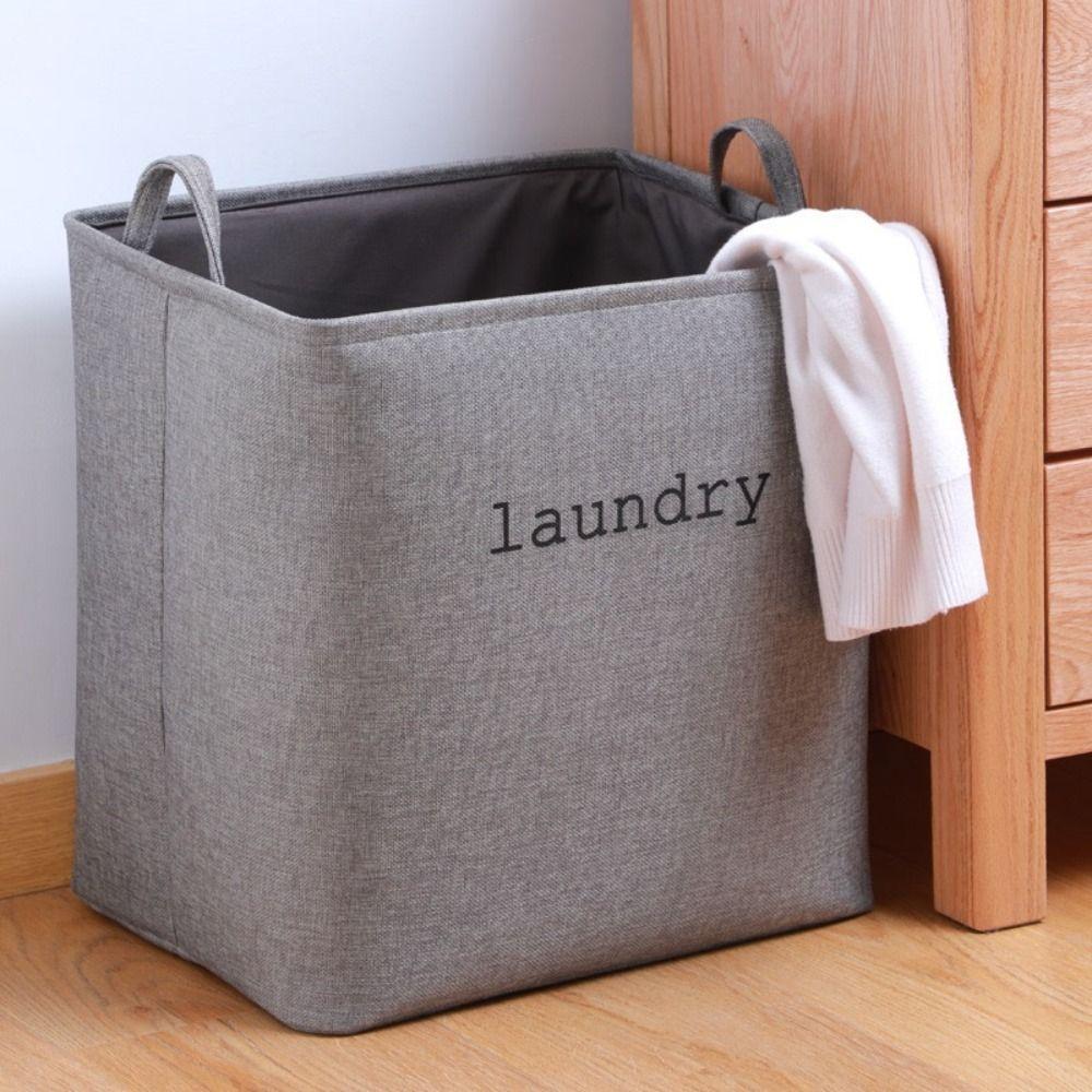 EVA Clothes Storage Crate Thick Jute Clothes Storage Basket Portable Toys Organizer for Home