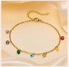 Шармы Кубический Цирконий Браслет на Ногу для Женщин, Летняя Цепочка на Ногу с Кристаллами CZ, Элегантный Изящный Подарок на Пляжный Отдых