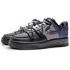 Nike Nike Air Force 1 Нескользящие Устойчивые к истиранию Низкие Скейтбордические Кроссовки Унисекс Черно-Фиолетовые CW2288-001(Команда285-)